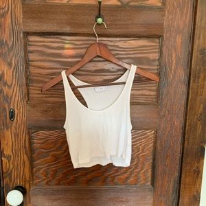 TNA Ribbed Racer Back Crop Top